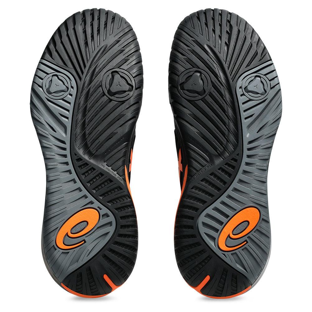 Men`s GEL-Resolution X Tennis Shoes Black and Shocking Orange Footwear Asics