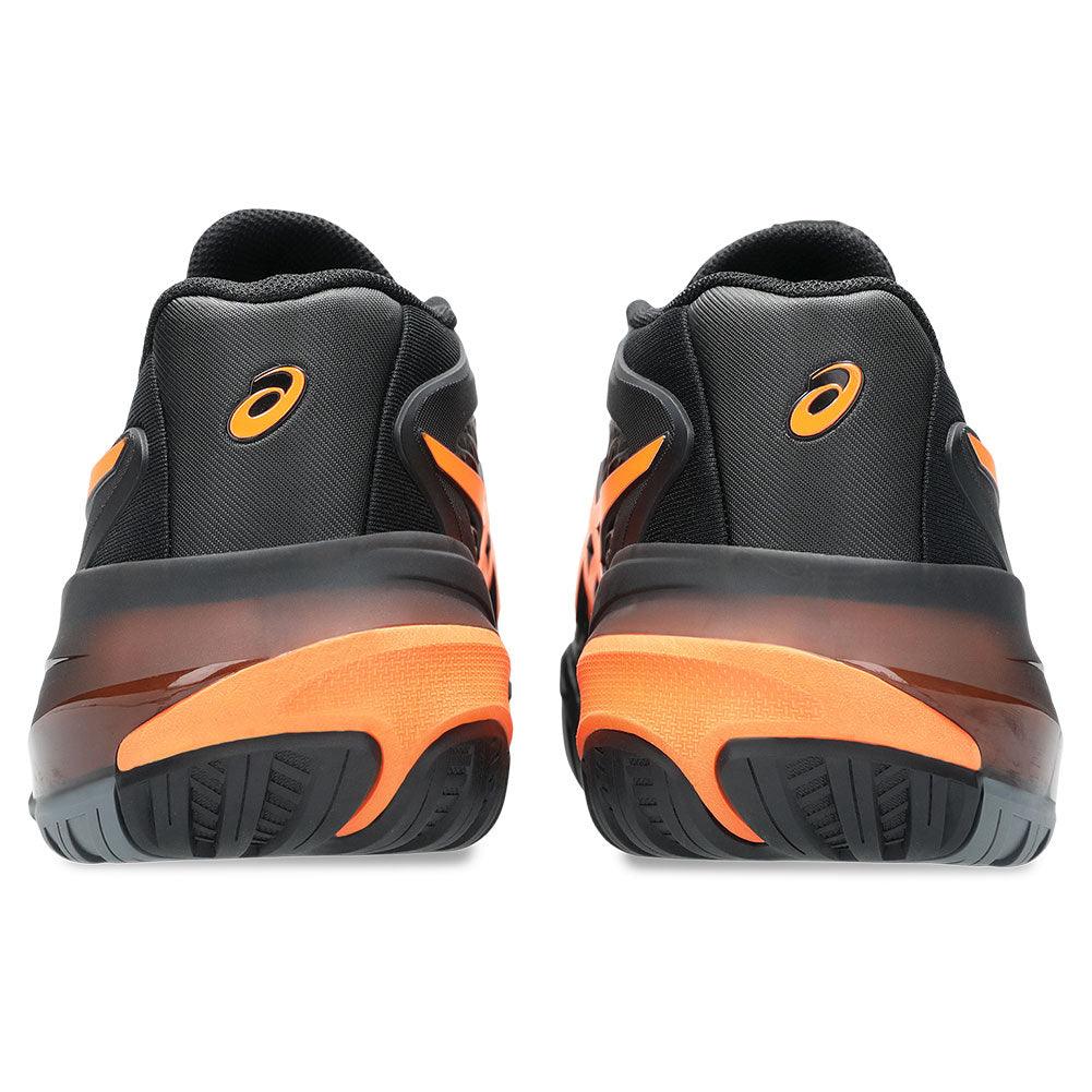 Men`s GEL-Resolution X Tennis Shoes Black and Shocking Orange Footwear Asics