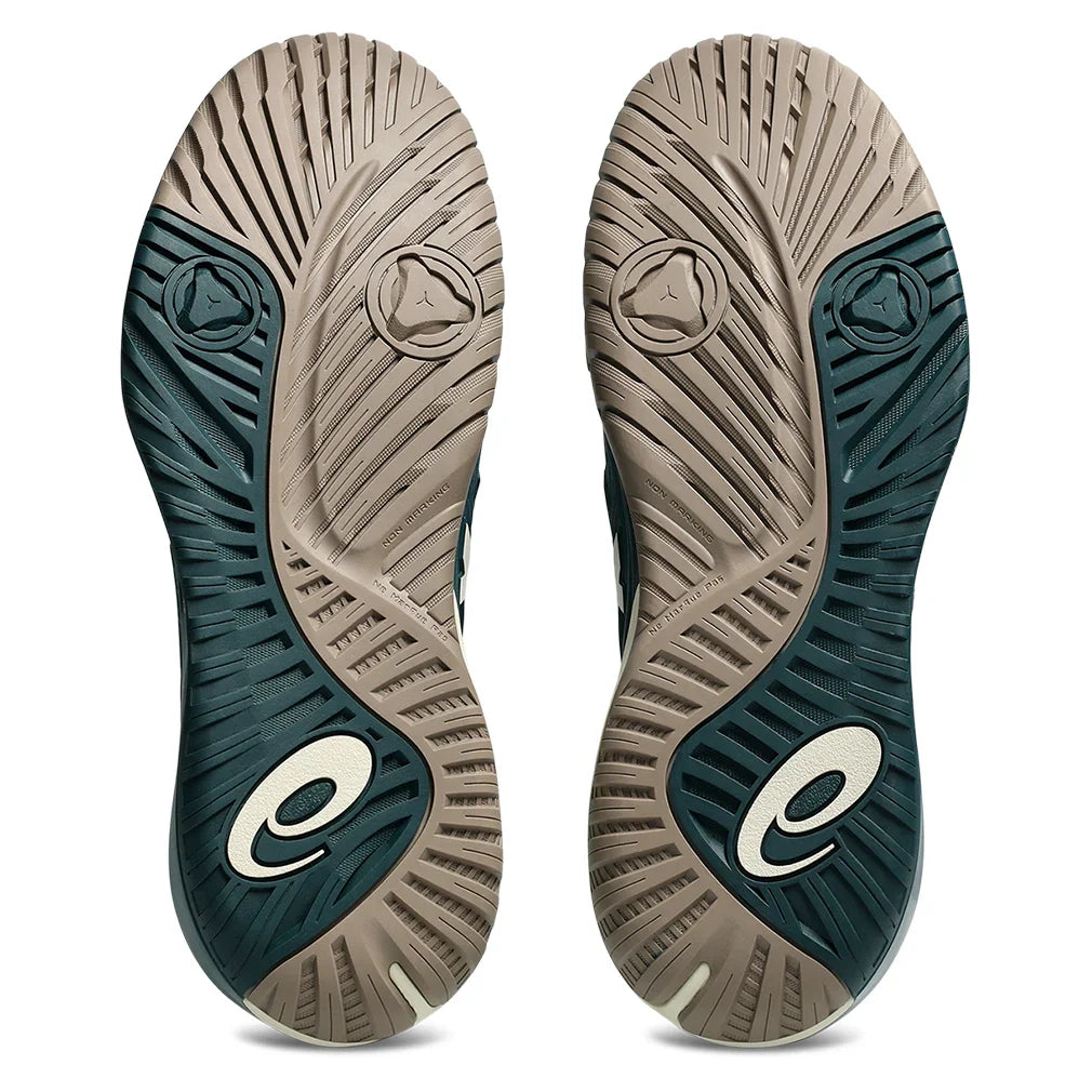 Men`s GEL-Resolution X Tennis Shoes Saxon Green and Birch Footwear Asics