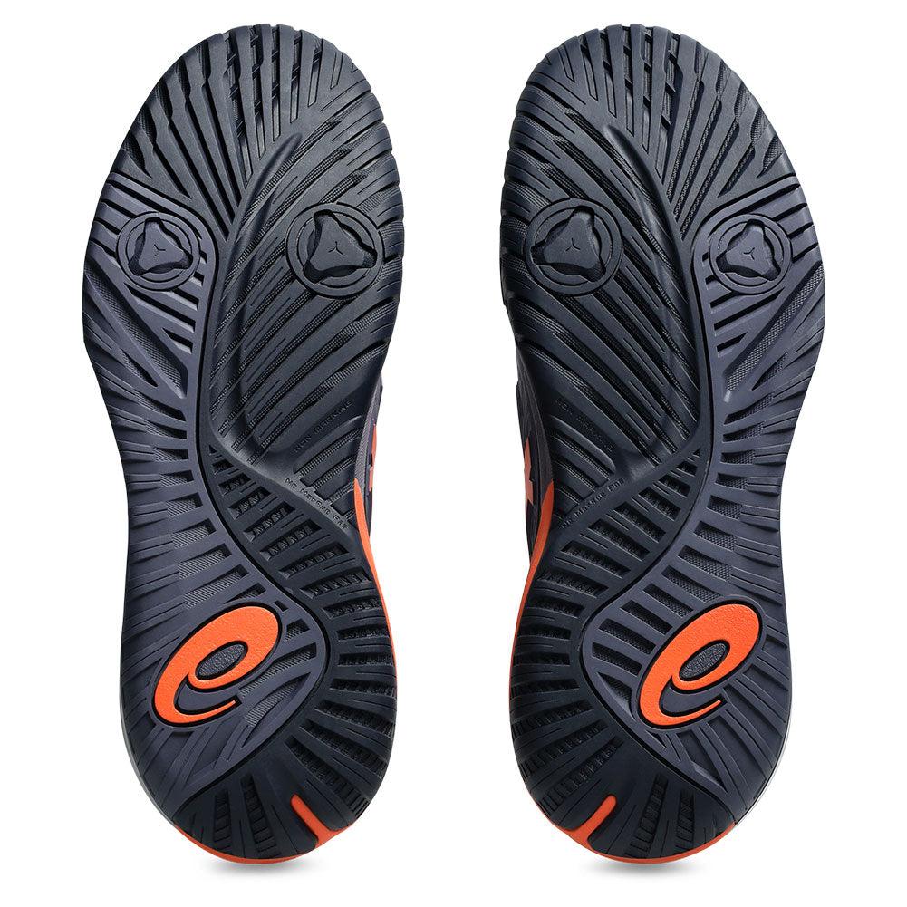 Men`s GEL-Resolution X Tennis Shoes Greyish Purple and Nova Orange Footwear Asics