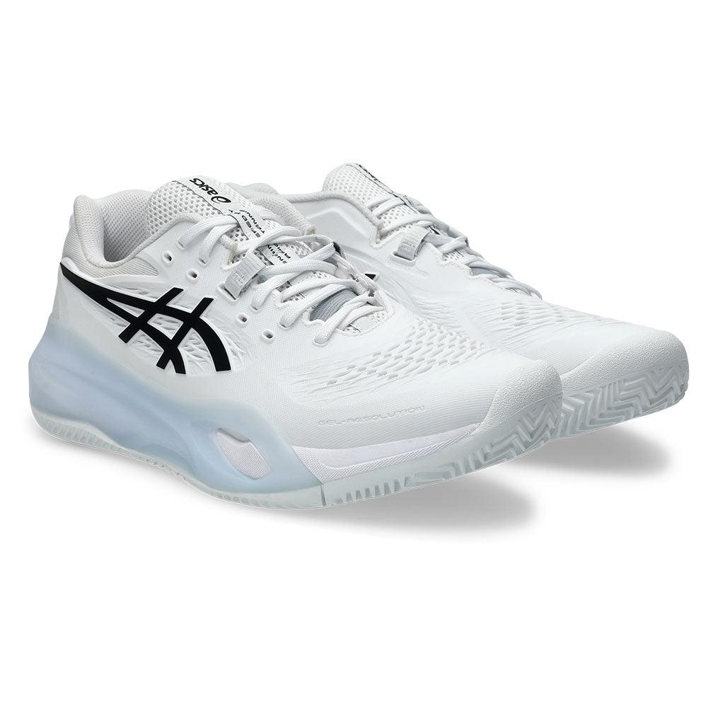 Men`s GEL-Resolution X Clay Tennis Shoes White and Black Footwear Asics