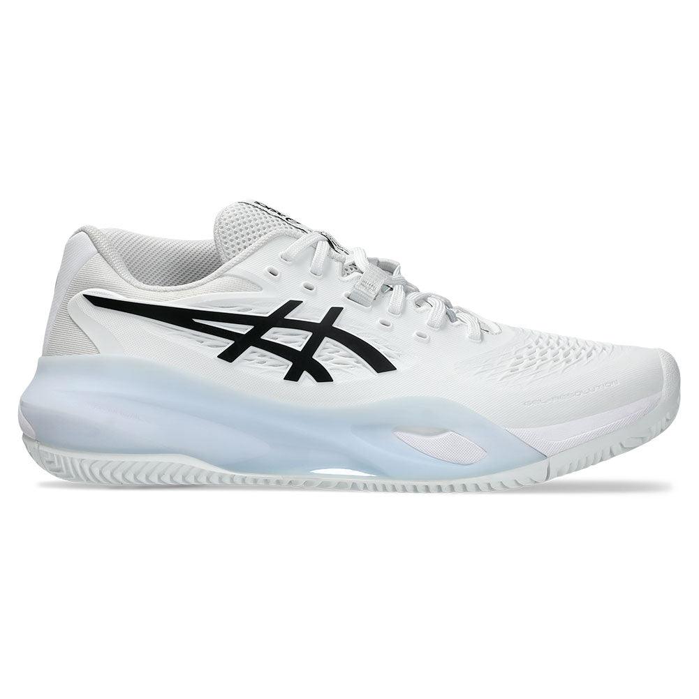 Men`s GEL-Resolution X Clay Tennis Shoes White and Black Footwear Asics