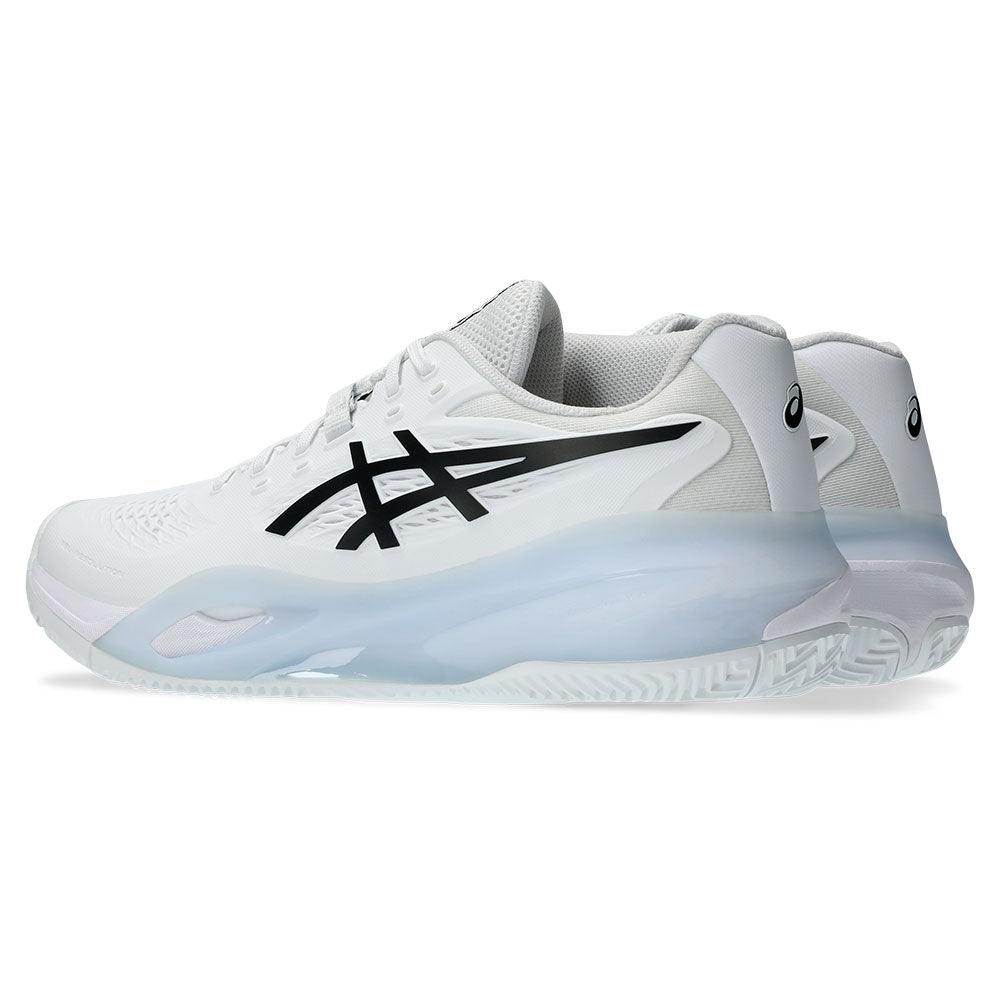 Men`s GEL-Resolution X Clay Tennis Shoes White and Black Footwear Asics