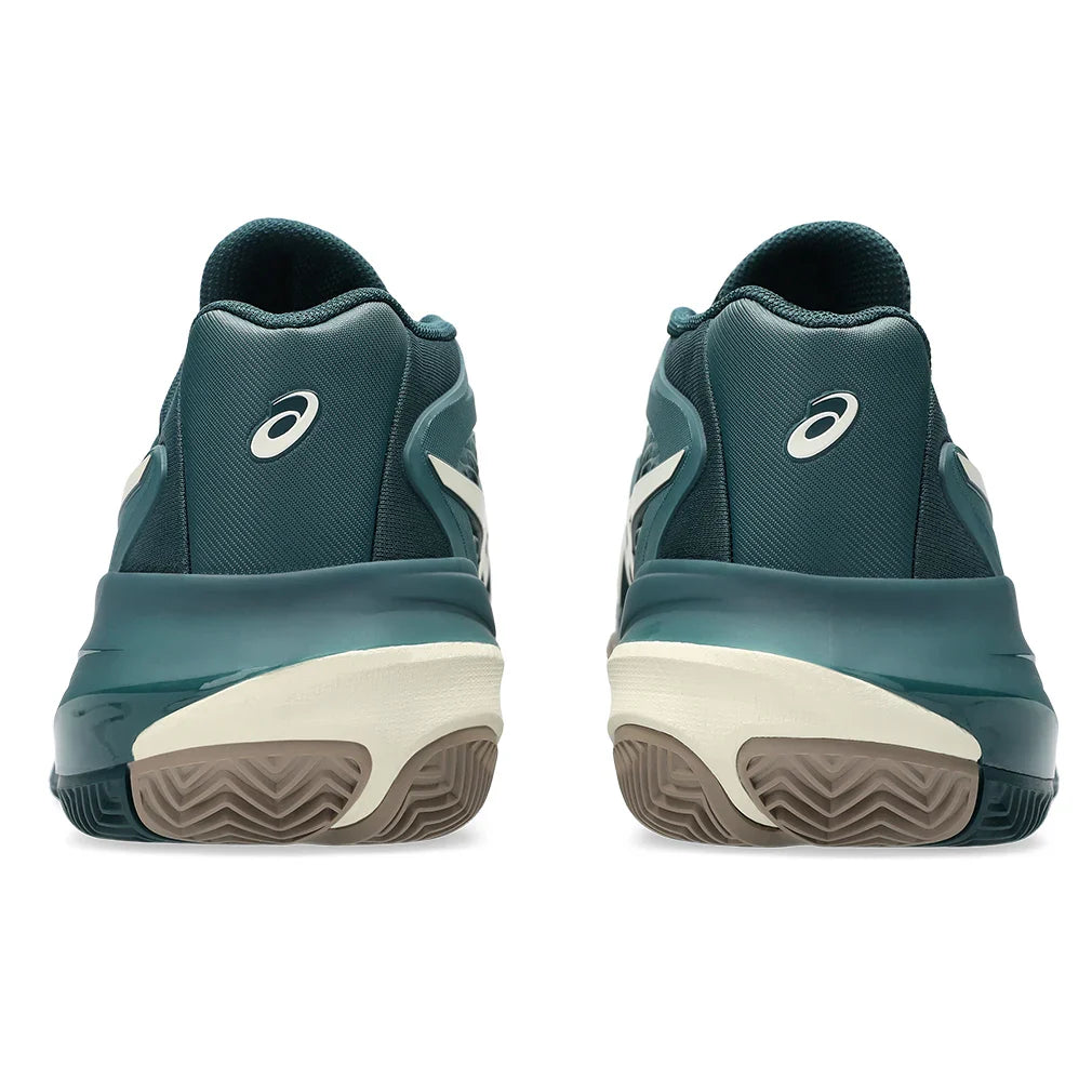 Men`s GEL-Resolution X Clay Tennis Shoes Saxon Green and Birch Footwear Asics