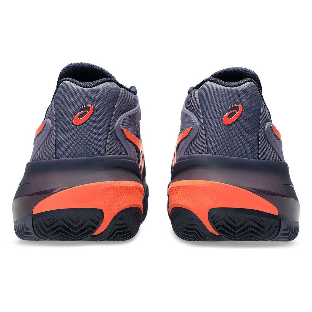Men`s GEL-Resolution X Clay Tennis Shoes Greyish Purple and Nova Orange Footwear Asics