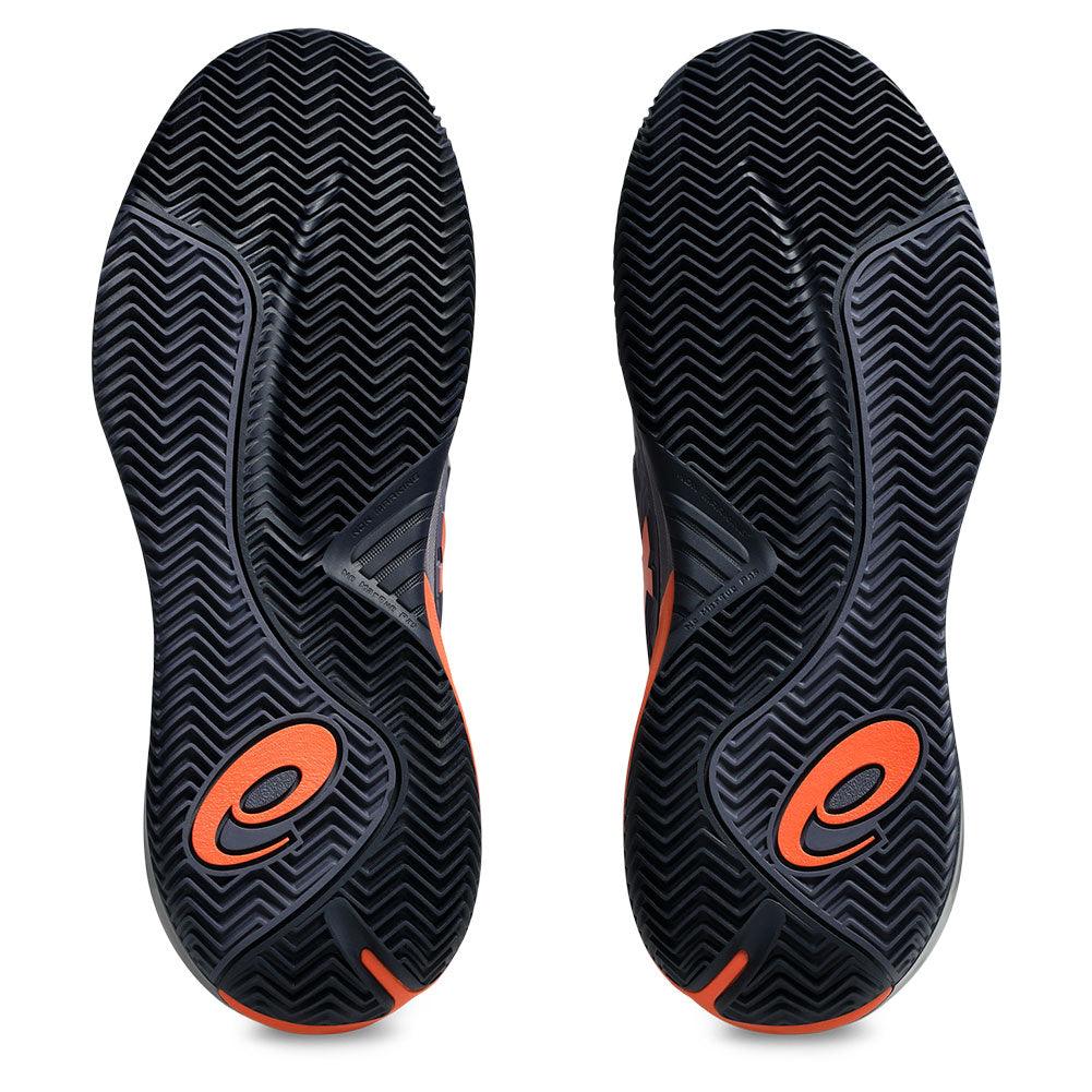 Men`s GEL-Resolution X Clay Tennis Shoes Greyish Purple and Nova Orange Footwear Asics