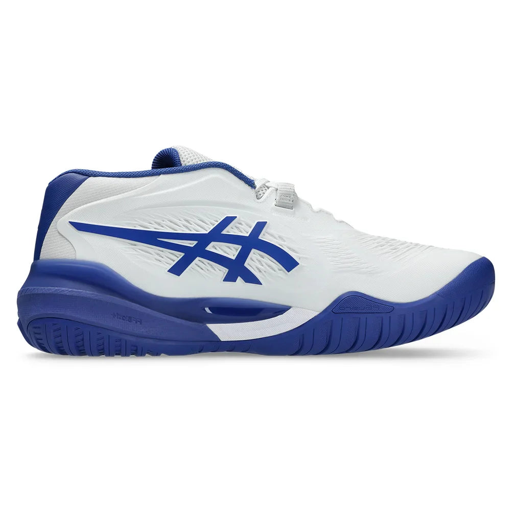 Men`s GEL-Resolution X Wide Tennis Shoes White and Dark Cobalt Footwear Asics