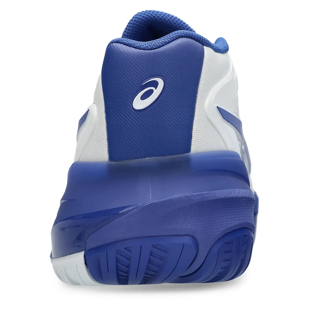 Men`s GEL-Resolution X Wide Tennis Shoes White and Dark Cobalt Footwear Asics