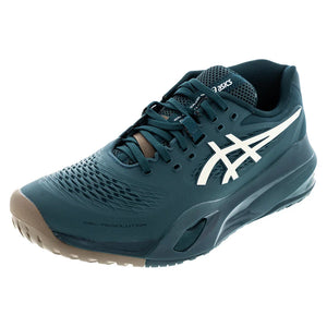 Men`s GEL-Resolution X Wide Tennis Shoes Saxon Green and Birch Footwear Asics