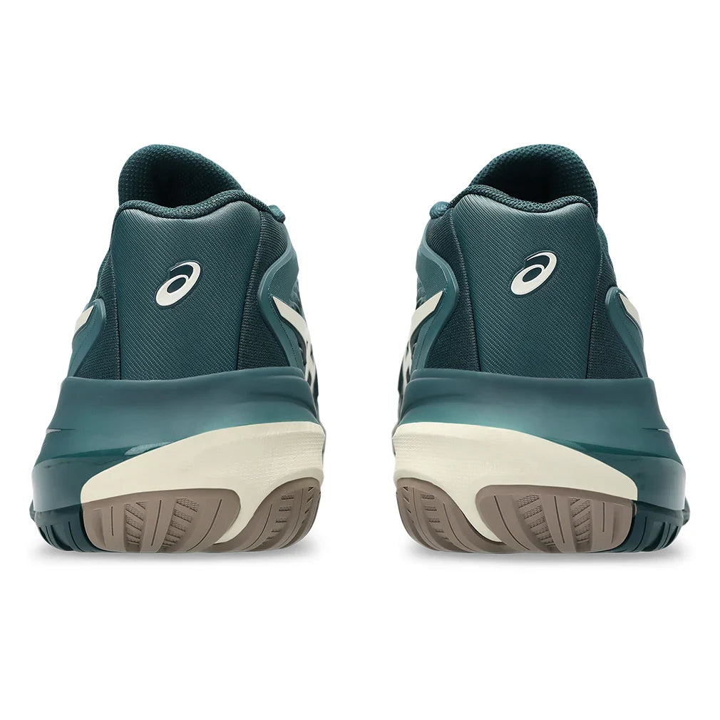 Men`s GEL-Resolution X Wide Tennis Shoes Saxon Green and Birch Footwear Asics