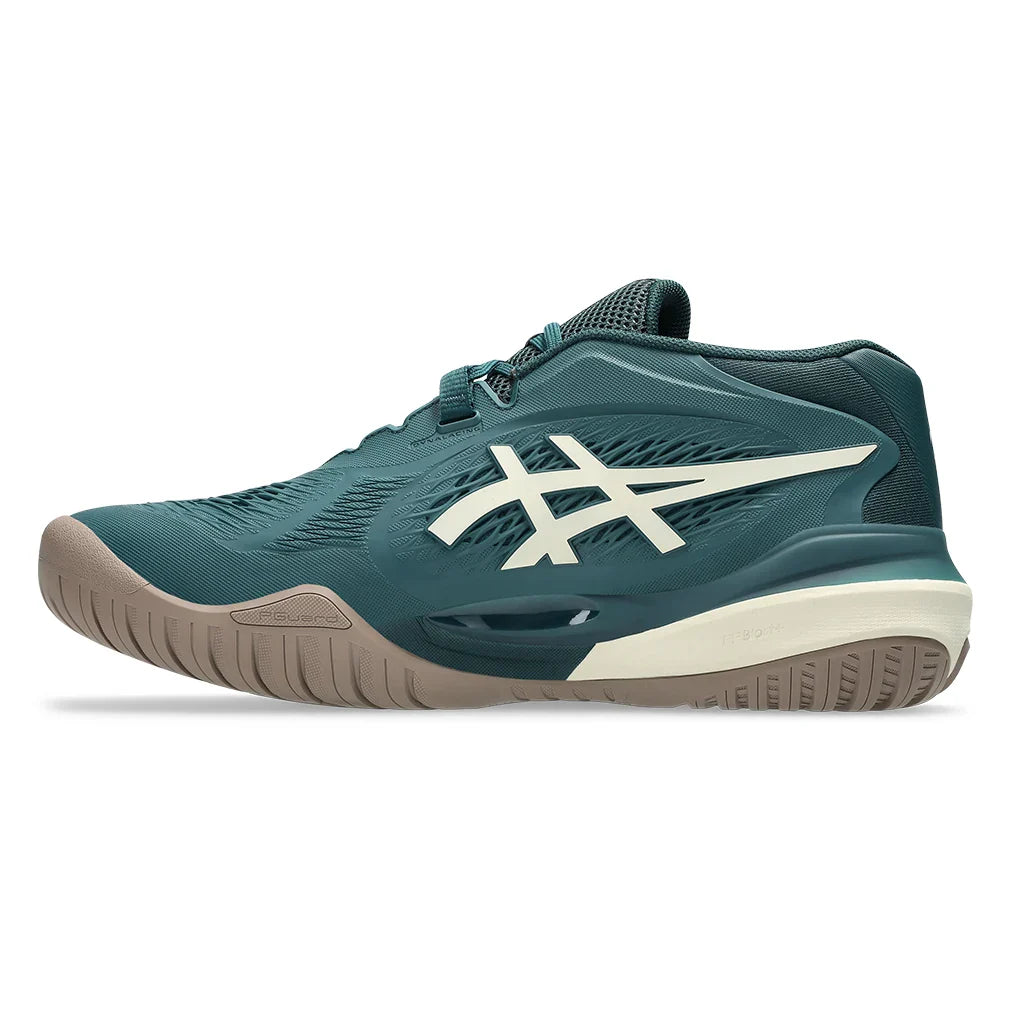 Men`s GEL-Resolution X Wide Tennis Shoes Saxon Green and Birch Footwear Asics