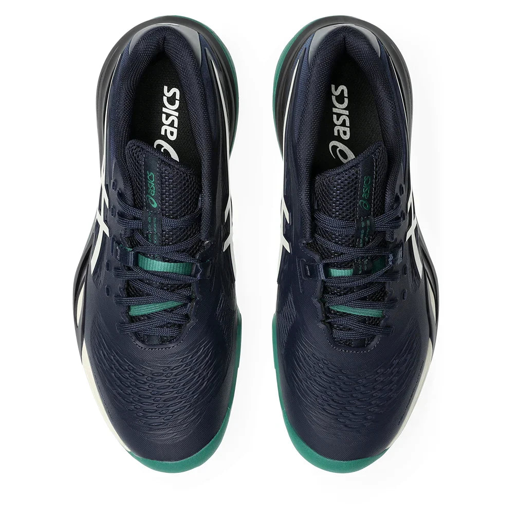 Men`s GEL-Resolution X Wide Tennis Shoes Midnight and Cream Footwear Asics