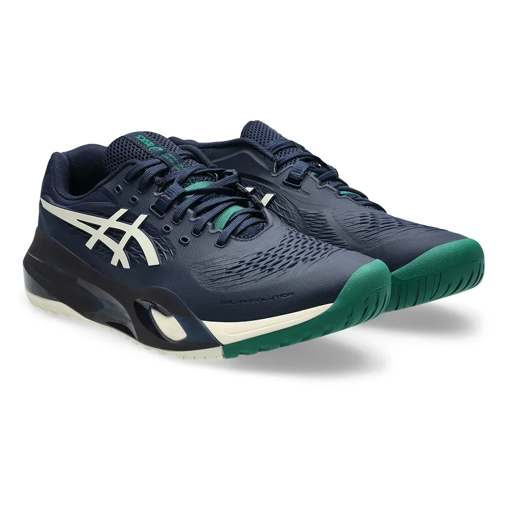 Men`s GEL-Resolution X Wide Tennis Shoes Midnight and Cream Footwear Asics