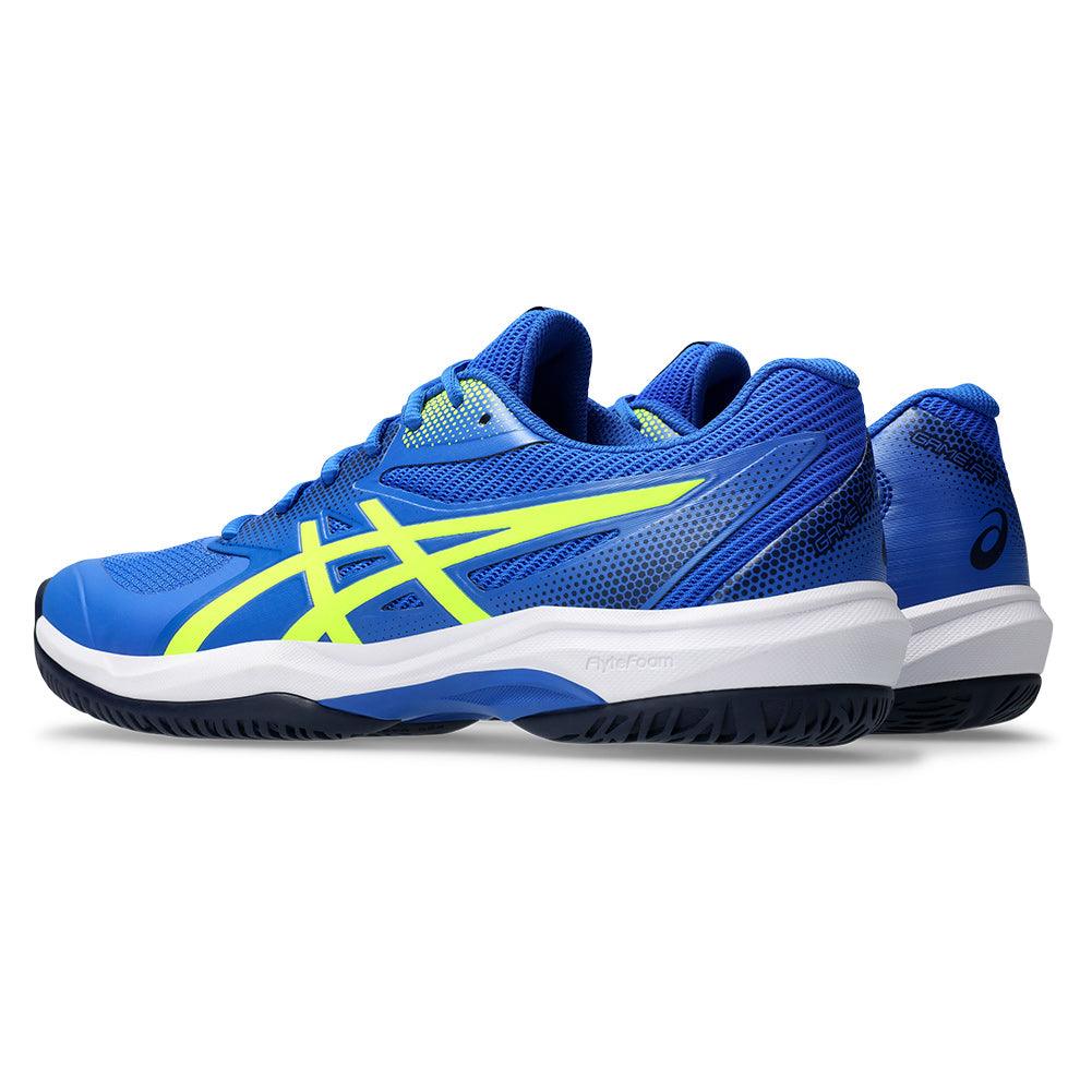 Men`s Game FF Pickleball Shoes Illusion Blue and Safety Yellow Footwear Asics