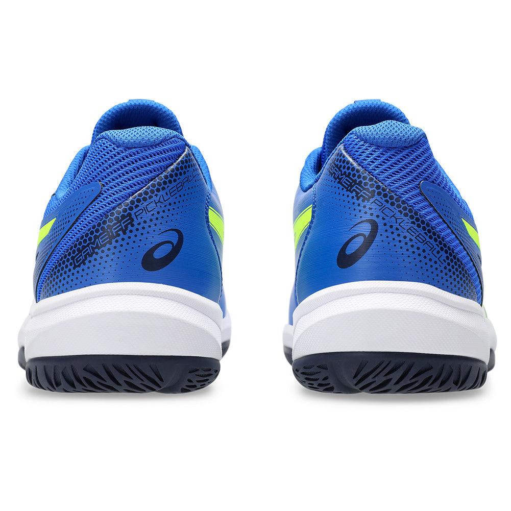 Men`s Game FF Pickleball Shoes Illusion Blue and Safety Yellow Footwear Asics