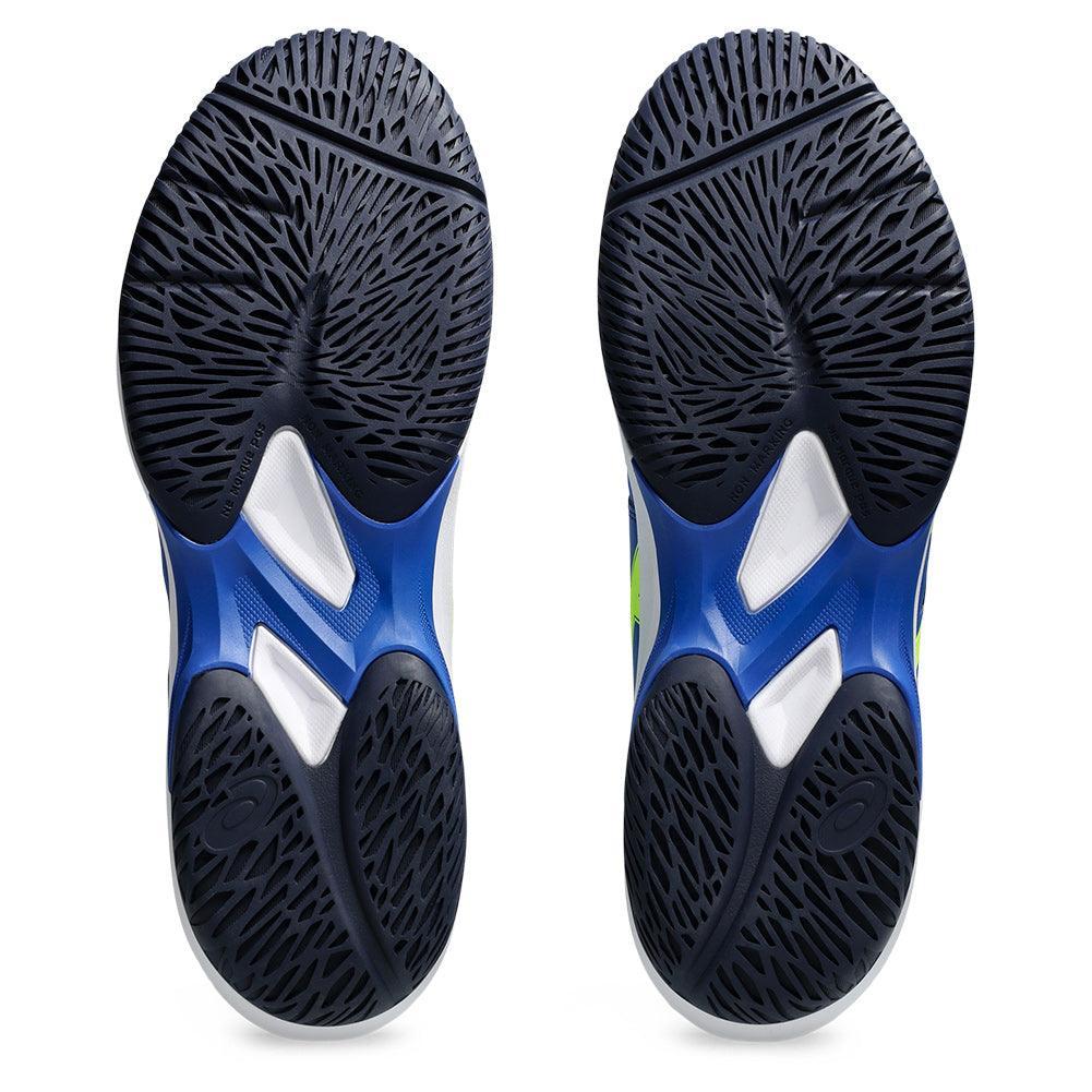 Men`s Game FF Pickleball Shoes Illusion Blue and Safety Yellow Footwear Asics