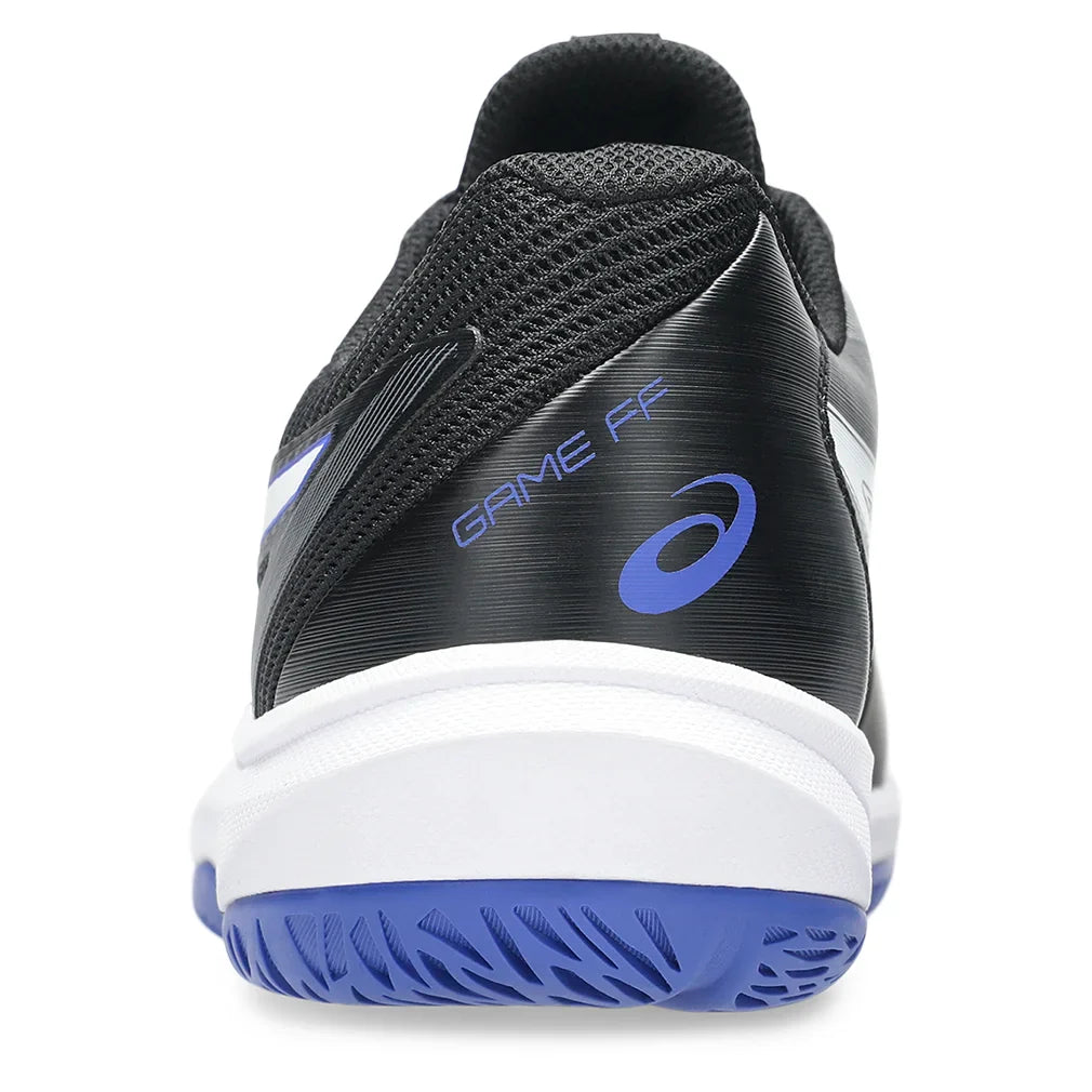 Men`s Game FF Tennis Shoes Black and White Footwear Asics