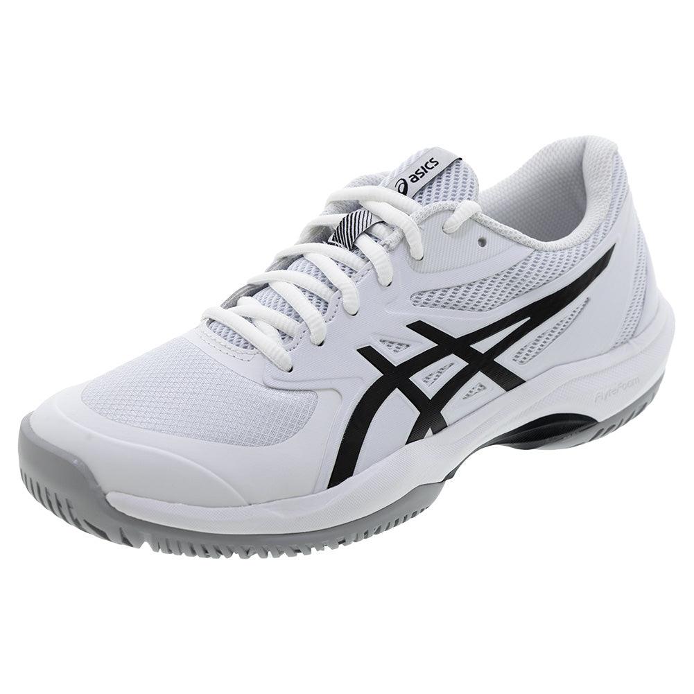 Men`s Game FF Tennis Shoes White and Black Footwear Asics
