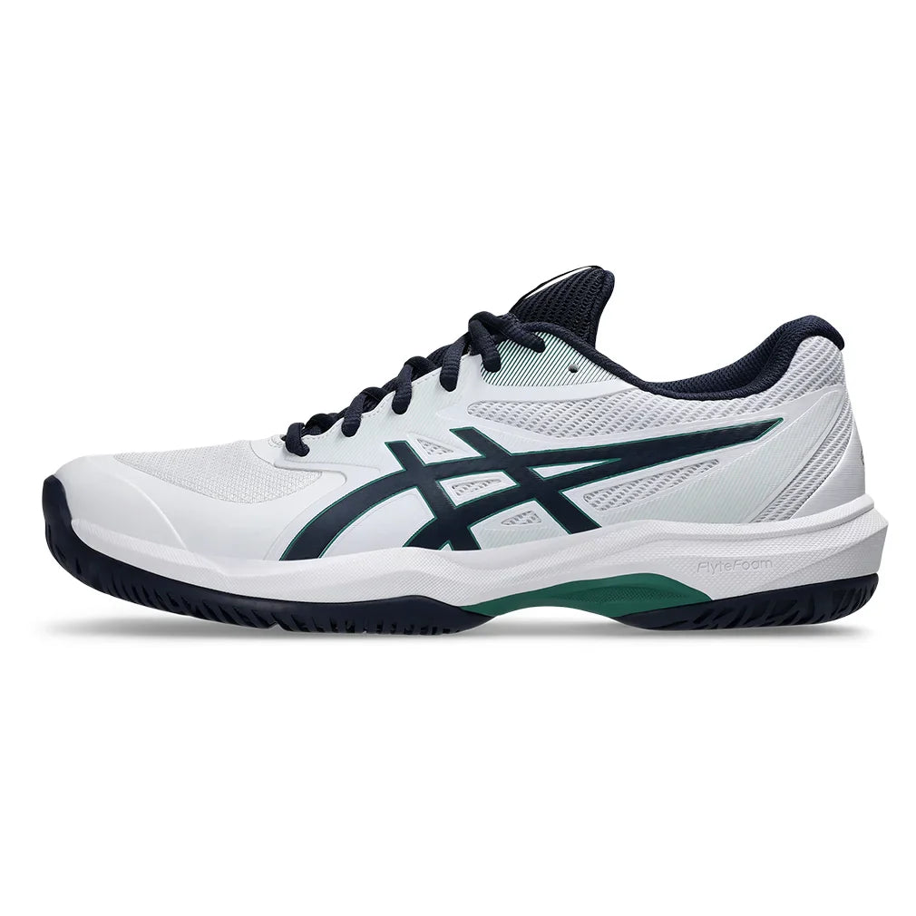 Men`s Game FF Tennis Shoes White and Midnight Footwear Asics