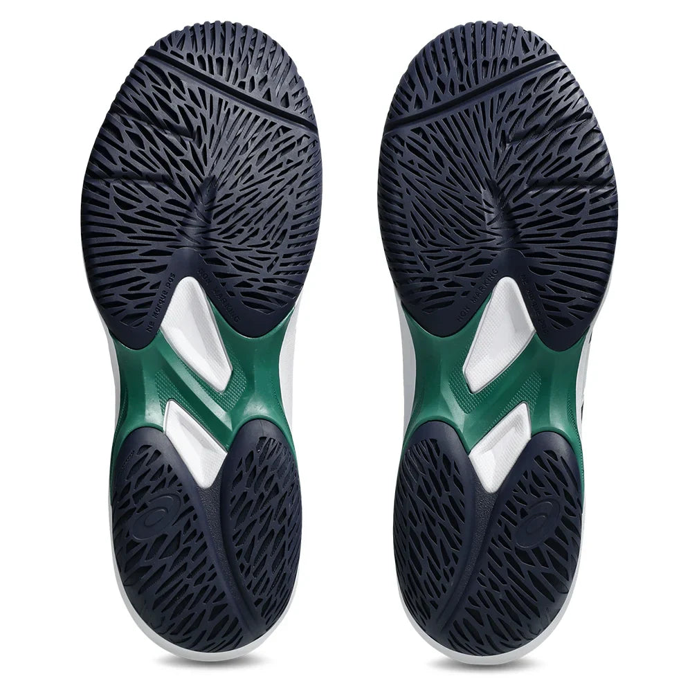 Men`s Game FF Tennis Shoes White and Midnight Footwear Asics