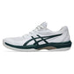 Men`s Game FF Tennis Shoes White and Saxon Green Footwear Asics
