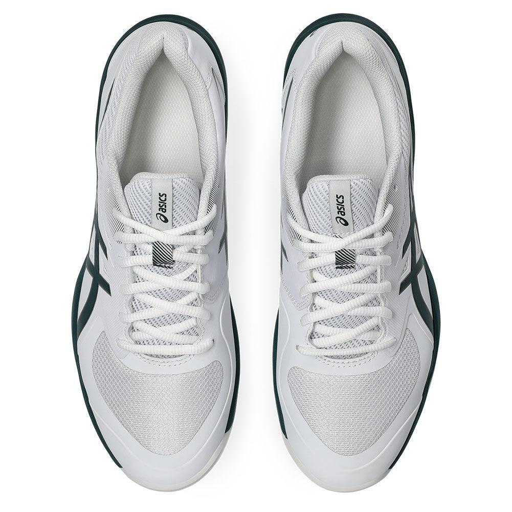 Men`s Game FF Tennis Shoes White and Saxon Green Footwear Asics
