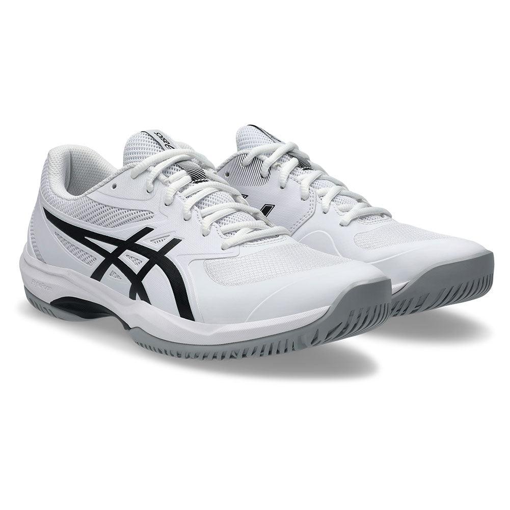 Men`s Game FF Tennis Shoes White and Black Footwear Asics