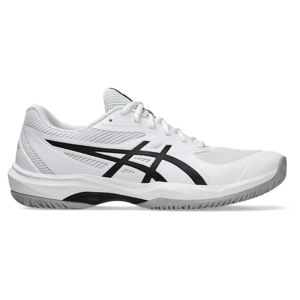 Men`s Game FF Tennis Shoes White and Black Footwear Asics