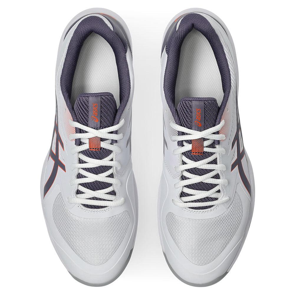 Men`s Game FF Tennis Shoes White and Greyish Purple Footwear Asics