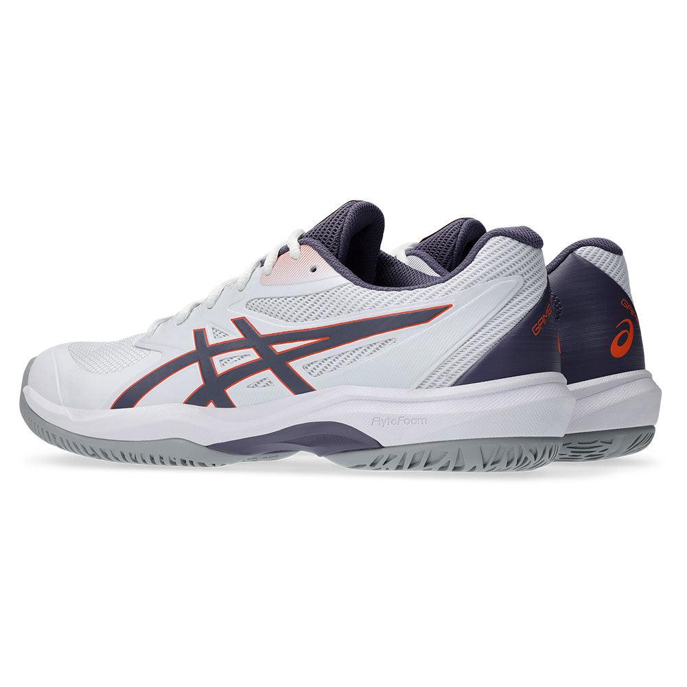 Men`s Game FF Tennis Shoes White and Greyish Purple Footwear Asics