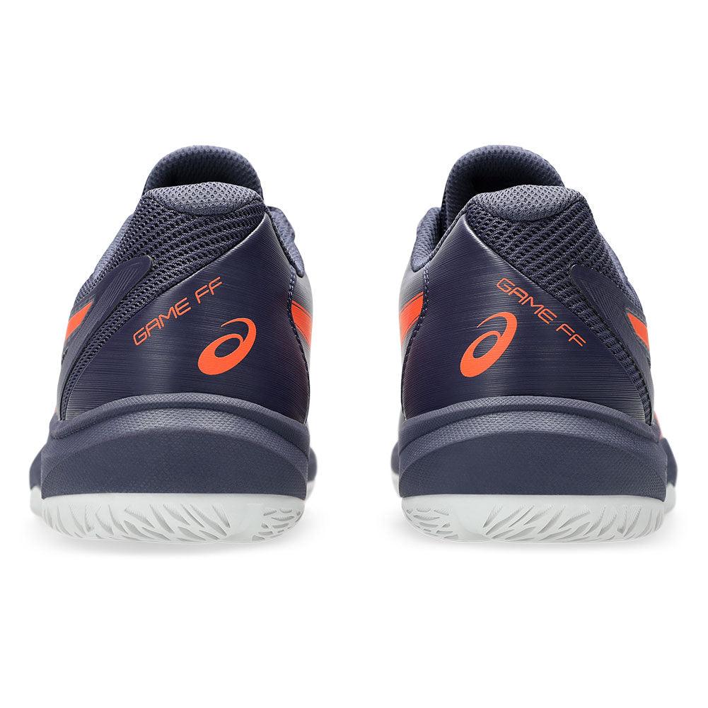 Men`s Game FF Tennis Shoes Indigo Fog and Nova Orange Footwear Asics