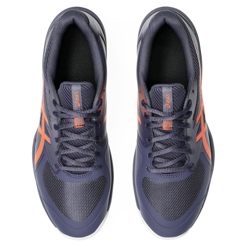 Men`s Game FF Tennis Shoes Indigo Fog and Nova Orange Footwear Asics