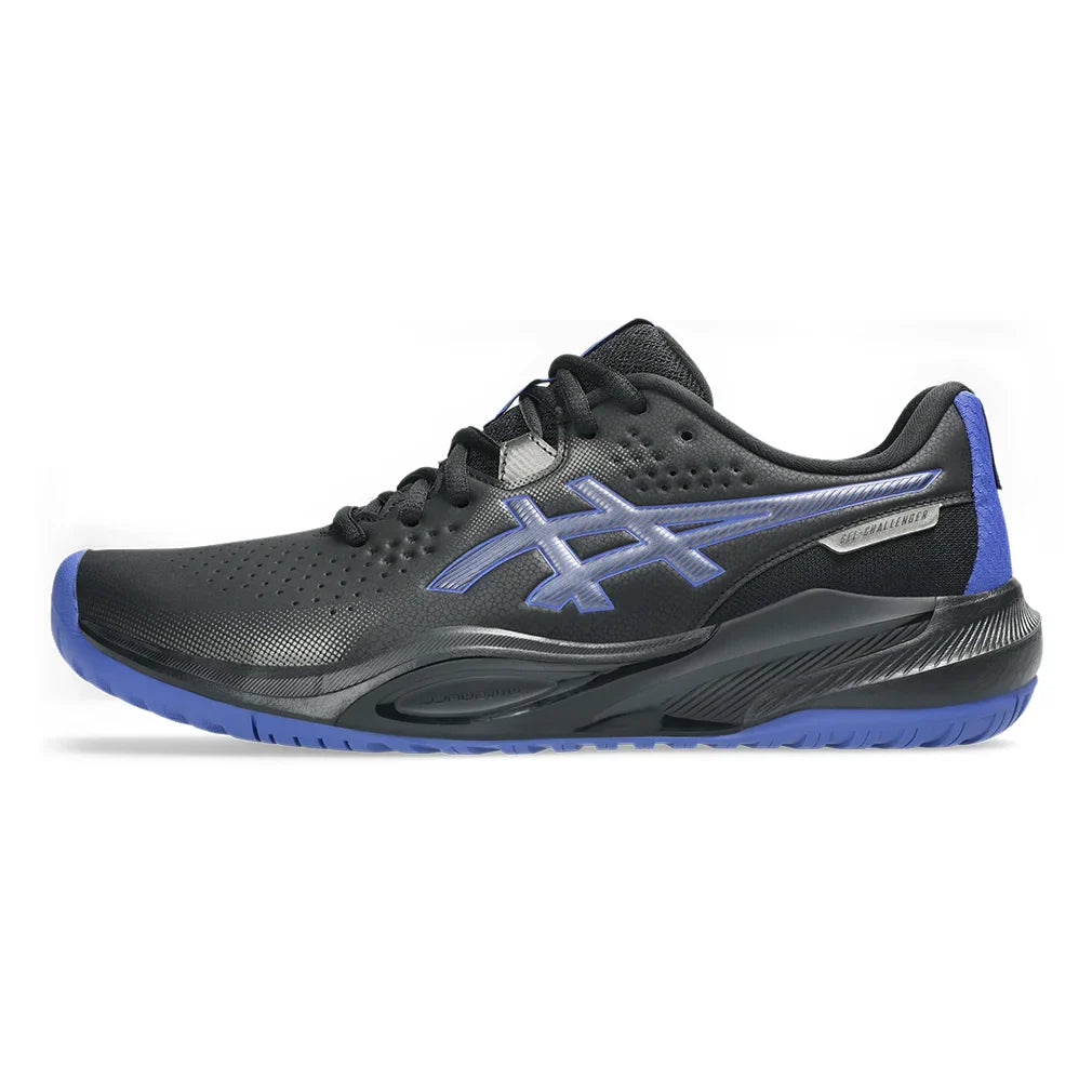 Men`s GEL-Challenger 15 Tennis Shoes Black and Dark Cobalt Footwear Asics