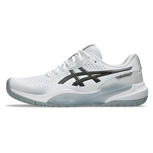 Men`s GEL-Challenger 15 Tennis Shoes White and Gunmetal Footwear Asics