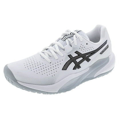 Men`s GEL-Challenger 15 Tennis Shoes White and Gunmetal Footwear Asics