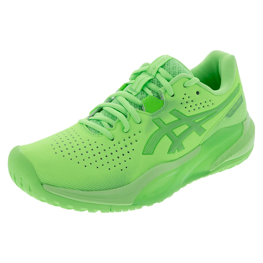 Men`s GEL-Challenger 15 Tennis Shoes Lime Burst and Green Gecko Footwear Asics