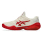 Men`s Court FF 3 Novak Tennis Shoes Cream and Classic Red Footwear Asics