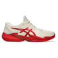 Men`s Court FF 3 Novak Tennis Shoes Cream and Classic Red Footwear Asics