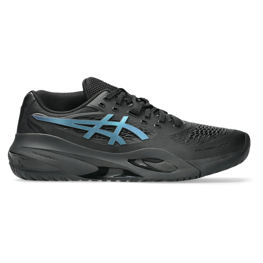Men`s Night Energy GEL-Resolution X Tennis Shoes Black and Prism Blue Footwear Asics