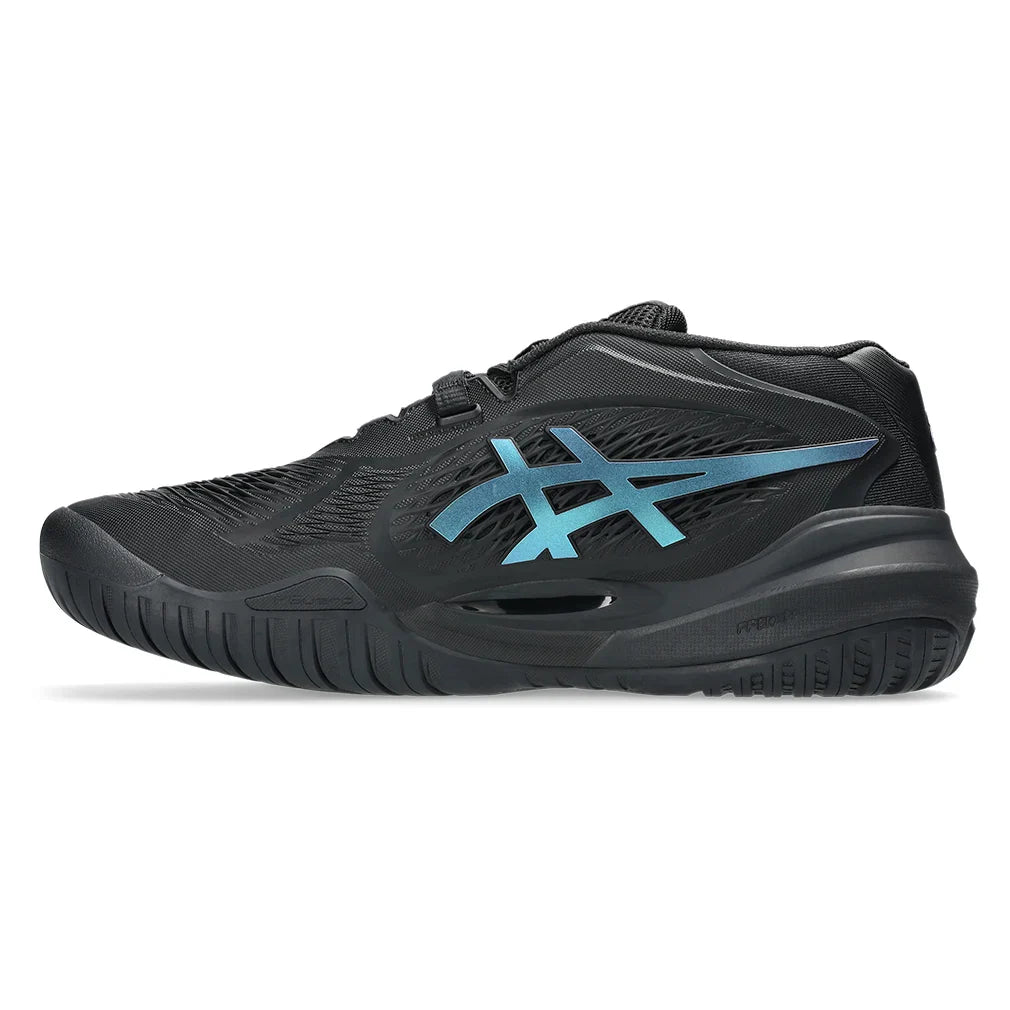 Men`s Night Energy GEL-Resolution X Tennis Shoes Black and Prism Blue Footwear Asics
