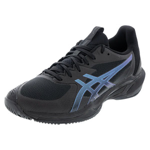 Men`s Night Energy Solution Speed FF 3 Tennis Shoes Black and Prism Blue Footwear Asics