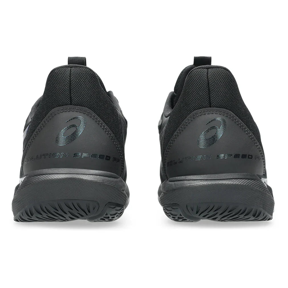 Men`s Night Energy Solution Speed FF 3 Tennis Shoes Black and Prism Blue Footwear Asics