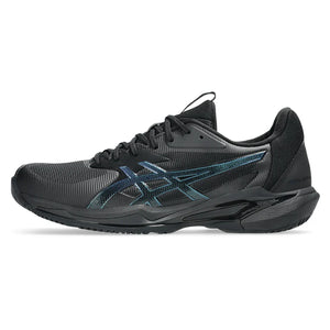 Men`s Night Energy Solution Speed FF 3 Tennis Shoes Black and Prism Blue Footwear Asics