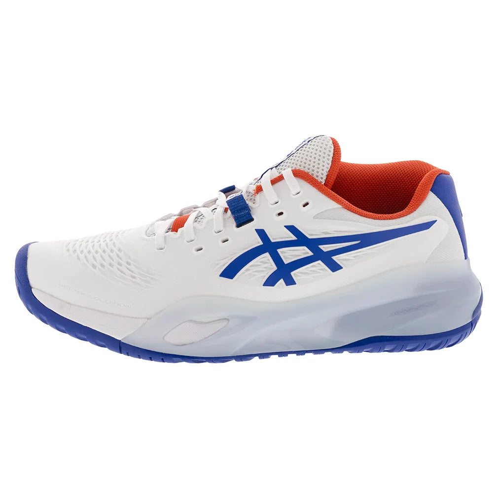 Men`s GEL-Resolution X Tennis Shoes White and Imperial Footwear Asics