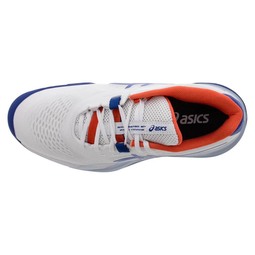 Men`s GEL-Resolution X Tennis Shoes White and Imperial Footwear Asics