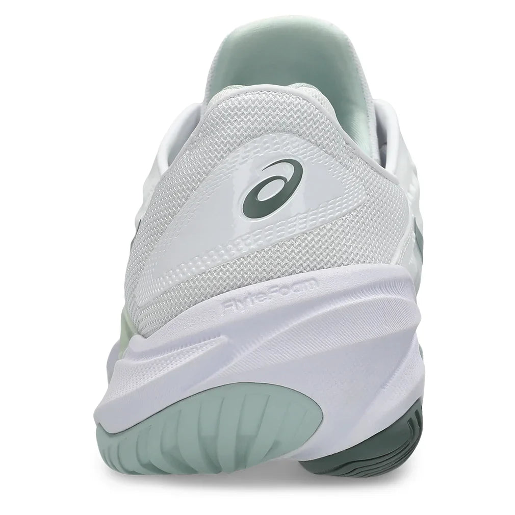 Women`s Court FF 3 Tennis Shoes White and Lichen Rock Footwear Asics