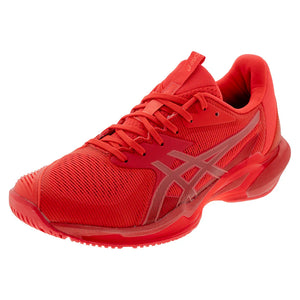 Men`s Solution Speed FF 3 Tennis Shoes Flash Red and Blazing Coral Footwear Asics