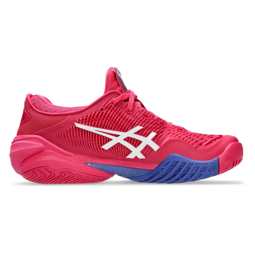 Women`s Court FF 3 Tennis Shoes Bright Rose and White Footwear Asics