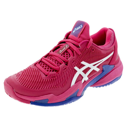 Women`s Court FF 3 Tennis Shoes Bright Rose and White Footwear Asics