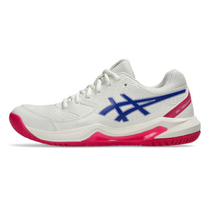 Women`s GEL-Dedicate 8 Wide Tennis Shoes Cream and Dark Cobalt Footwear Asics